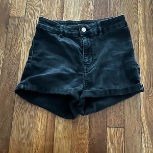 H&M Black Jean Shorts